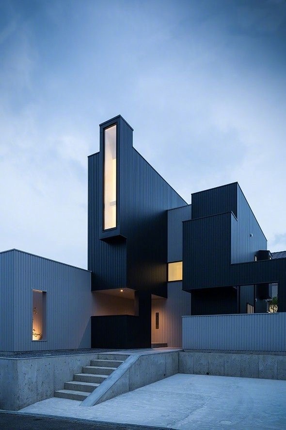 红色几何建筑易拉宝(图1)